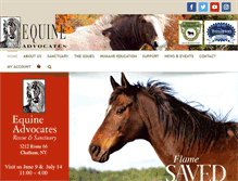 Tablet Screenshot of equineadvocates.org